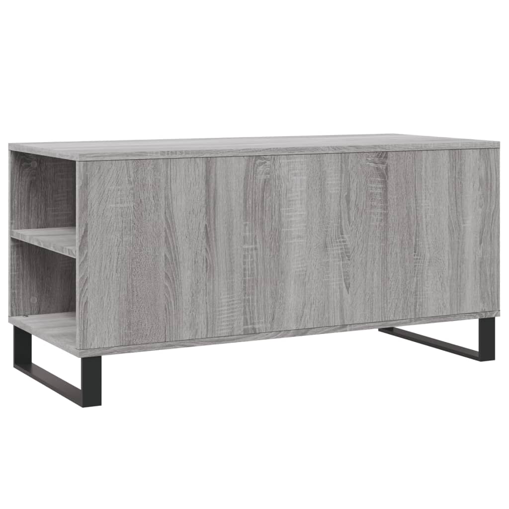 Table basse sonoma gris 102x44,5x50 cm bois d'ingénierie - XIOS