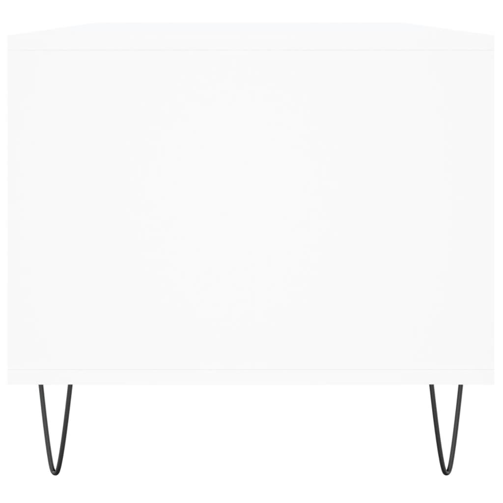 Table basse Blanc 90x49x45 cm Bois d'ingénierie - XIOS