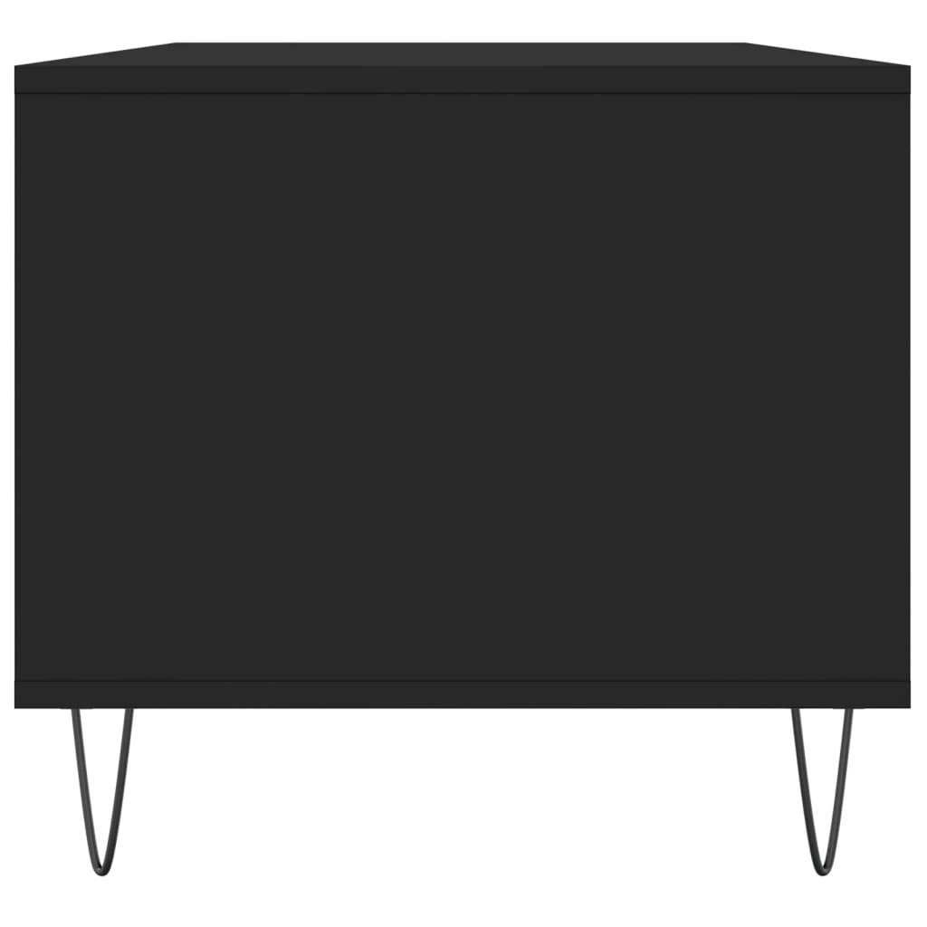 Table basse Noir 90x49x45 cm Bois d'ingénierie - XIOS