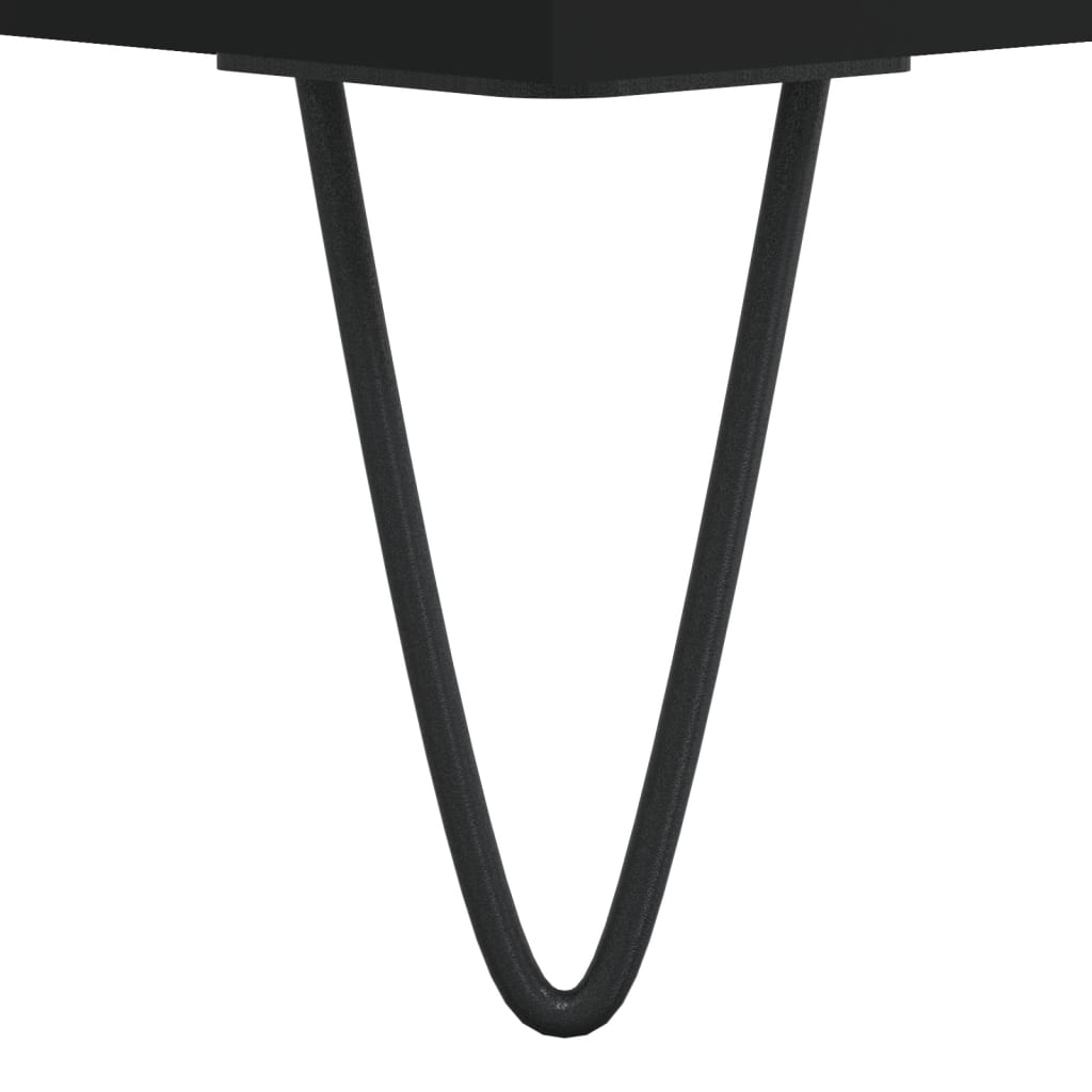 Table basse Noir 90x49x45 cm Bois d'ingénierie - XIOS