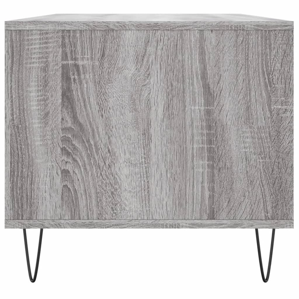 Table basse Sonoma gris 90x49x45 cm Bois d'ingénierie - XIOS