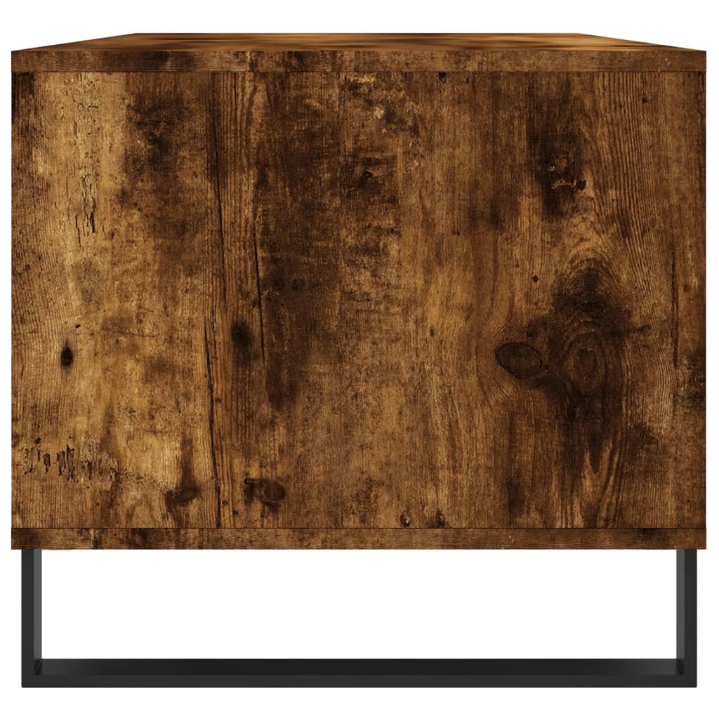 Table basse Chêne fumé 90x49x45 cm Bois d'ingénierie - XIOS