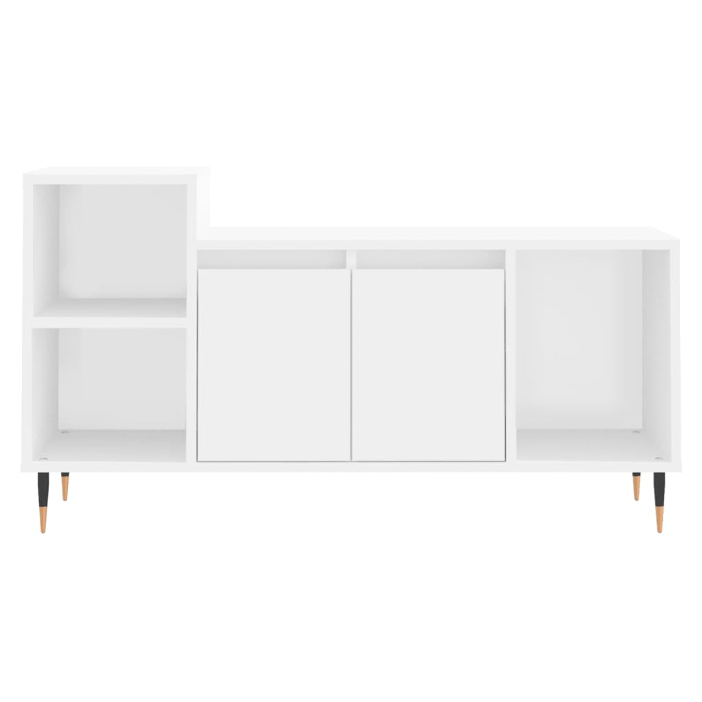 Meuble TV Blanc 100x35x55 cm Bois d'ingénierie - XIOS