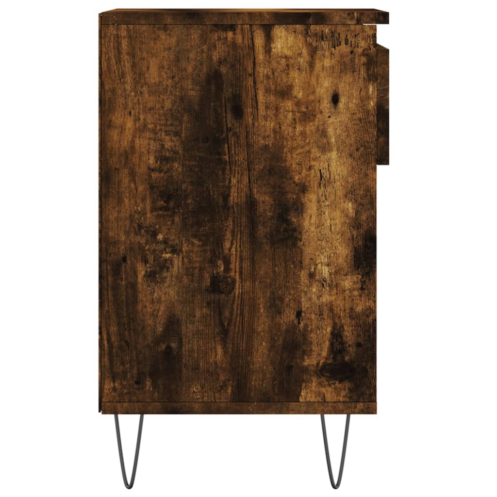 Armoire à chaussures Chêne fumé 102x36x60 cm Bois d'ingénierie - XIOS