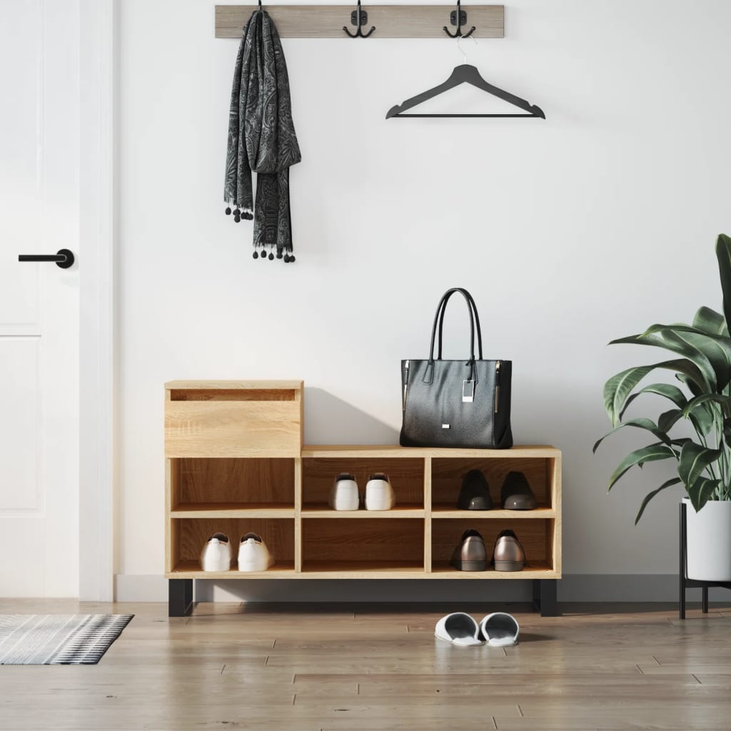 Armoire à chaussures Chêne sonoma 102x36x60cm Bois d'ingénierie - XIOS