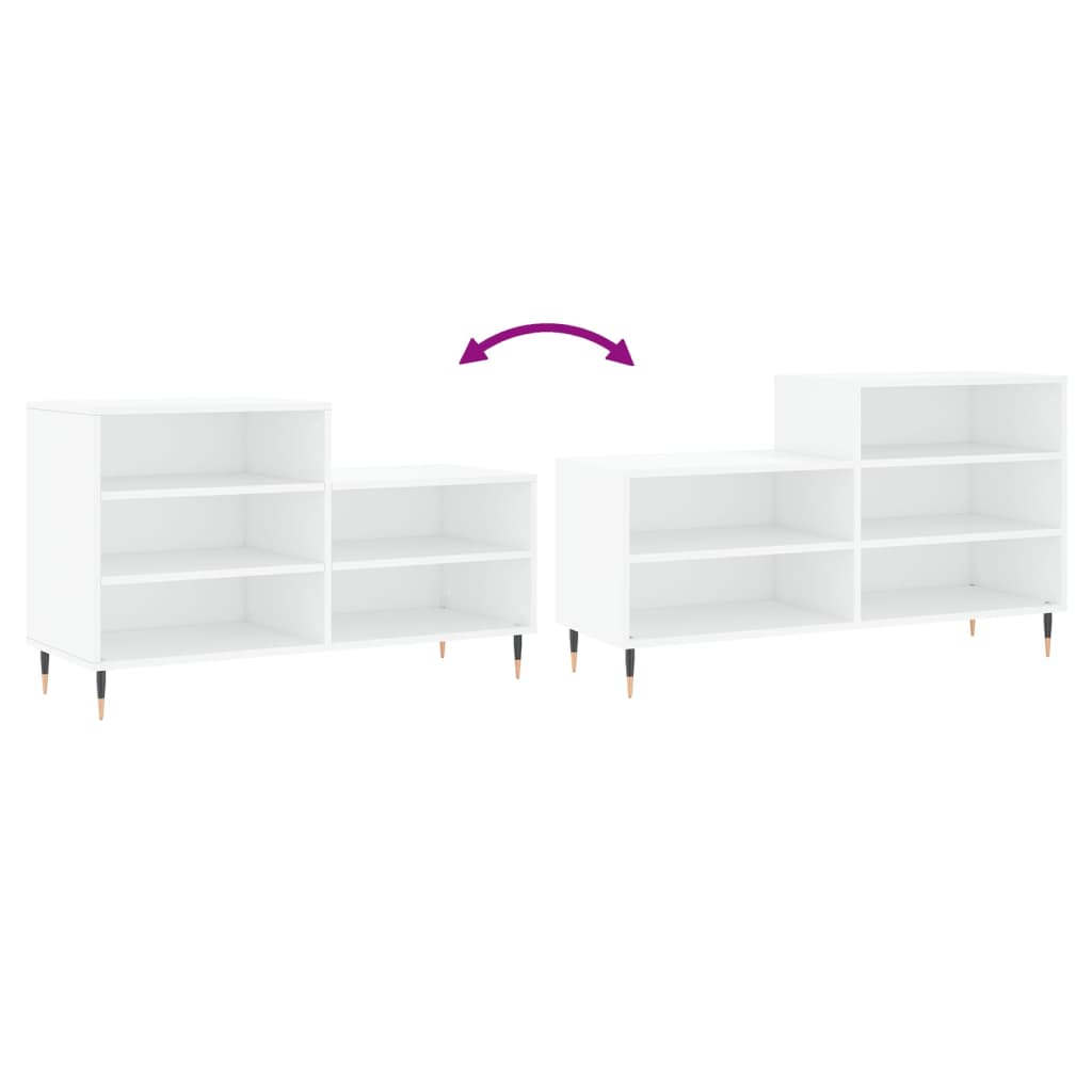 Armoire à chaussures Blanc 102x36x60 cm Bois d'ingénierie - XIOS