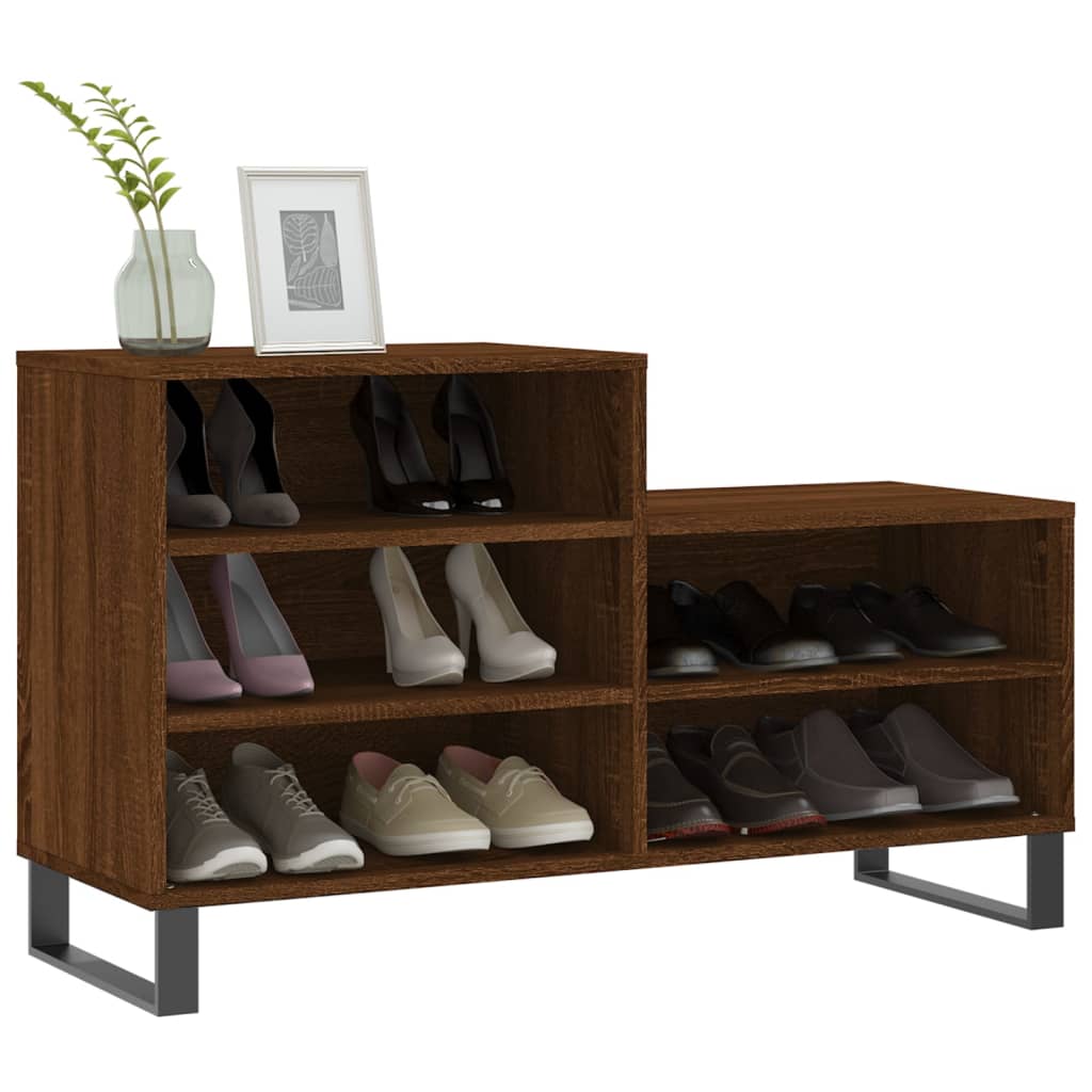 Armoire à chaussures Chêne marron 102x36x60cm Bois d'ingénierie - XIOS
