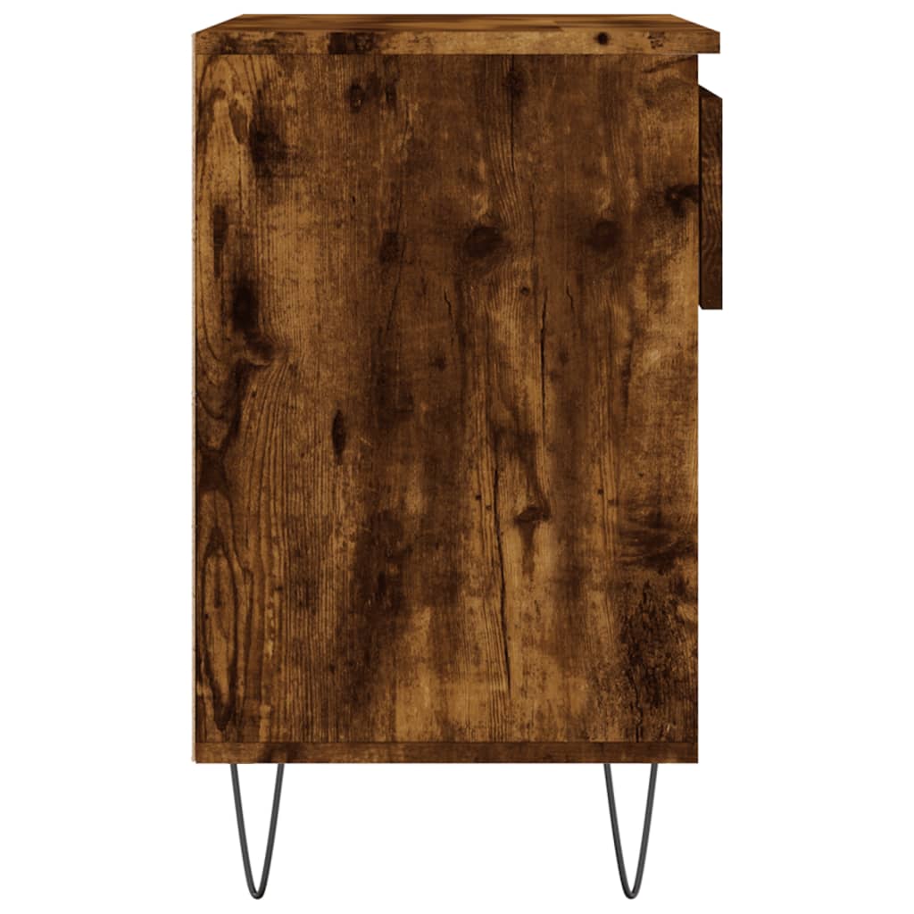 Armoire à chaussures Chêne fumé 70x36x60 cm Bois d'ingénierie - XIOS