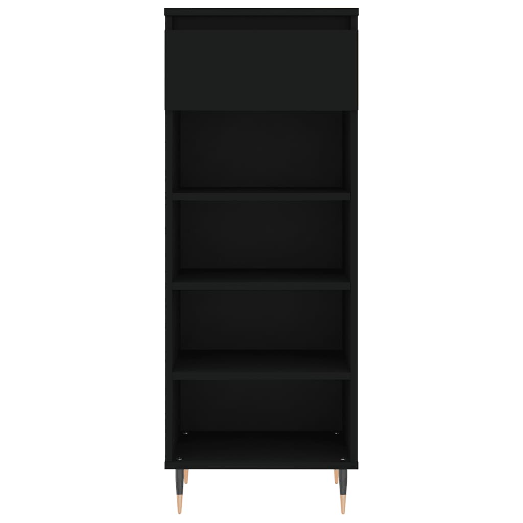 Armoire à chaussures Noir 40x36x105 cm Bois d'ingénierie