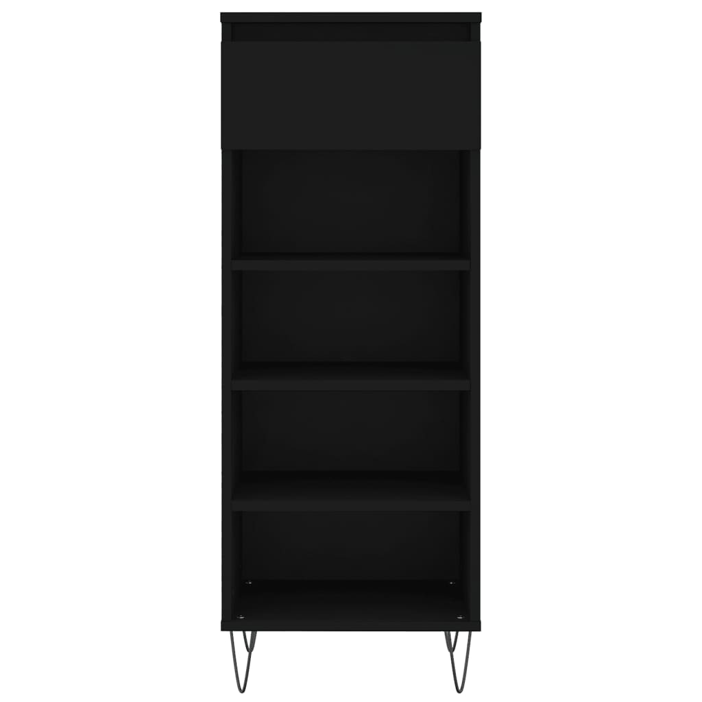 Armoire à chaussures Noir 40x36x105 cm Bois d'ingénierie - XIOS