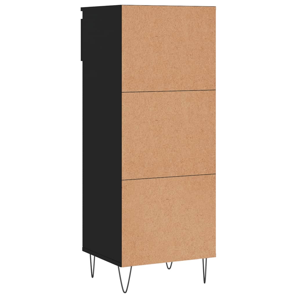 Armoire à chaussures Noir 40x36x105 cm Bois d'ingénierie - XIOS
