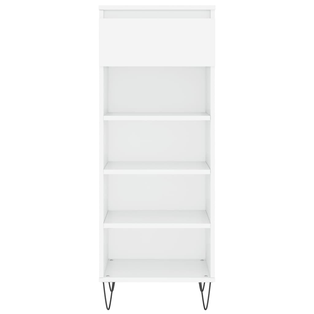 Armoire à chaussures Blanc brillant 40x36x105cm Bois ingénierie - XIOS