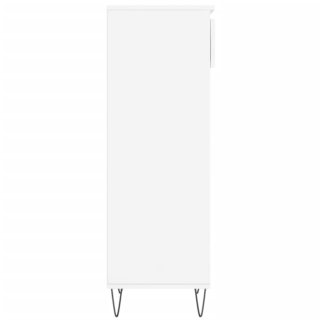 Armoire à chaussures Blanc brillant 40x36x105cm Bois ingénierie - XIOS