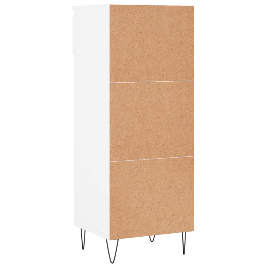 Armoire à chaussures Blanc brillant 40x36x105cm Bois ingénierie - XIOS