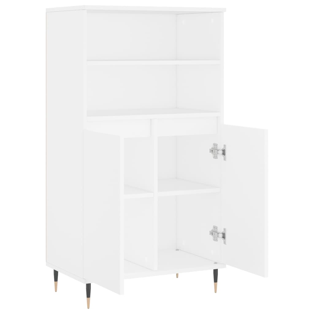 Buffet haut Blanc 60x36x110 cm Bois d'ingénierie - XIOS