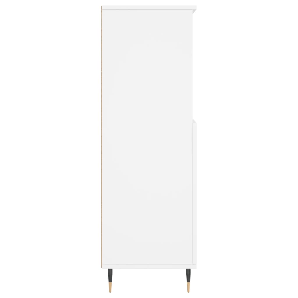 Buffet haut Blanc 60x36x110 cm Bois d'ingénierie - XIOS
