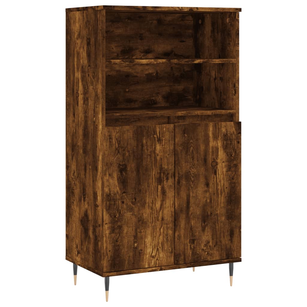 Buffet haut Chêne fumé 60x36x110 cm Bois d'ingénierie - XIOS