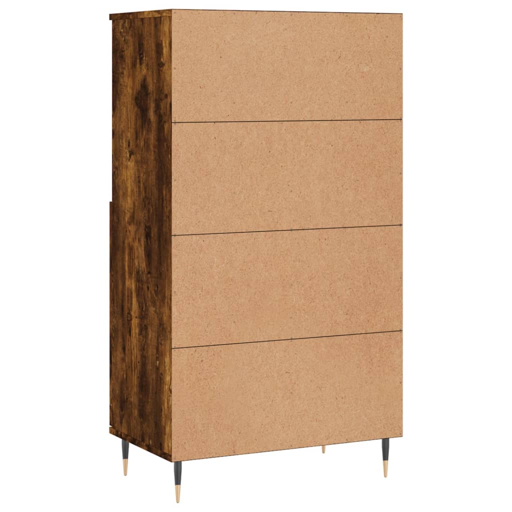 Buffet haut Chêne fumé 60x36x110 cm Bois d'ingénierie - XIOS
