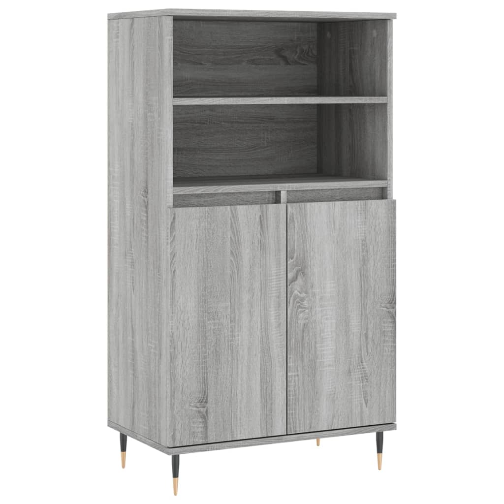 Buffet haut Sonoma gris 60x36x110 cm Bois d'ingénierie - XIOS