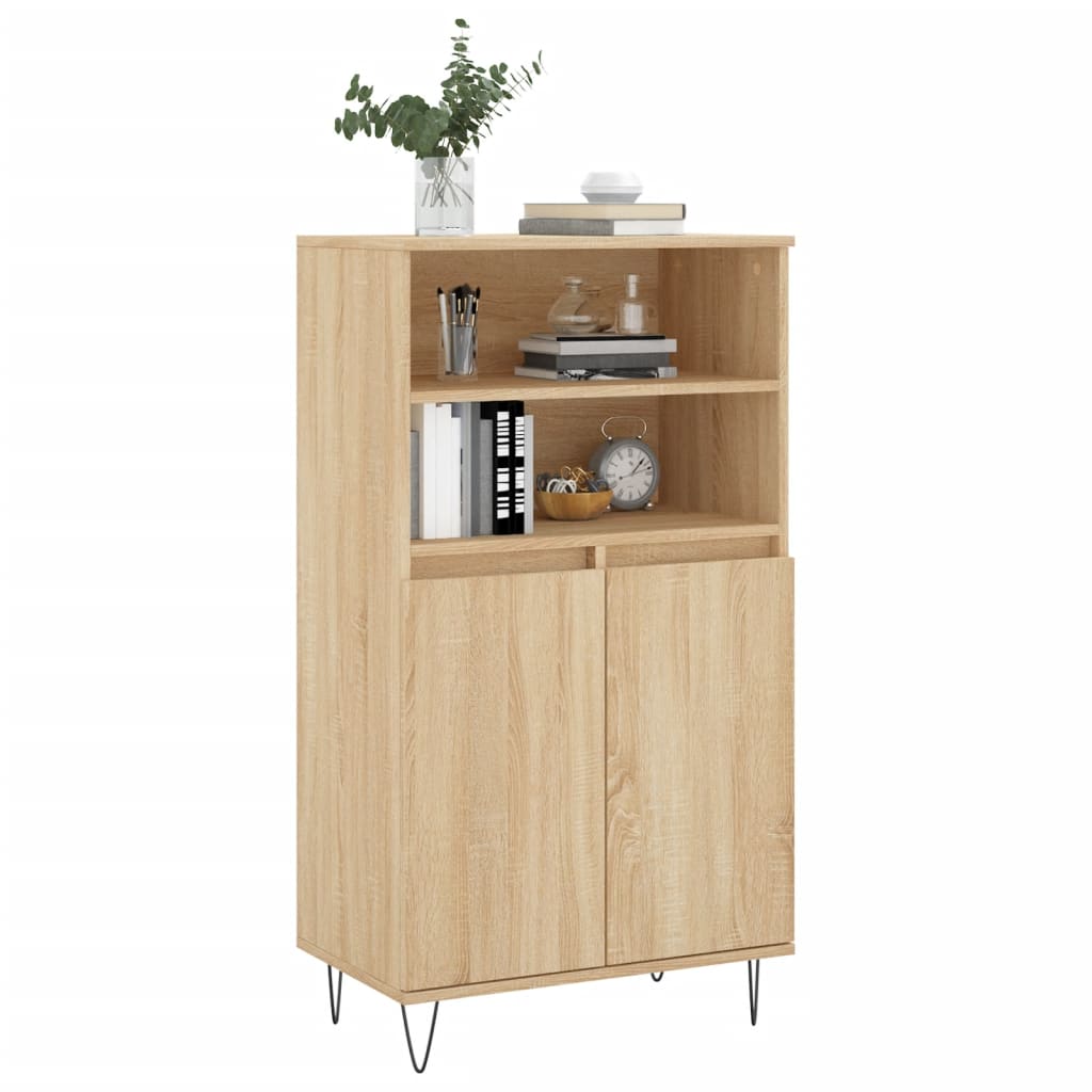 Buffet haut Chêne sonoma 60x36x110 cm Bois d'ingénierie - XIOS