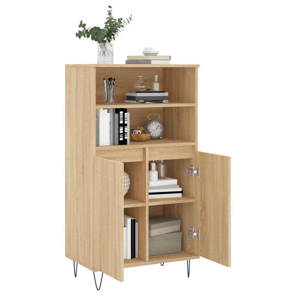 Buffet haut Chêne sonoma 60x36x110 cm Bois d'ingénierie - XIOS