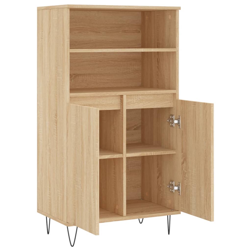 Buffet haut Chêne sonoma 60x36x110 cm Bois d'ingénierie - XIOS