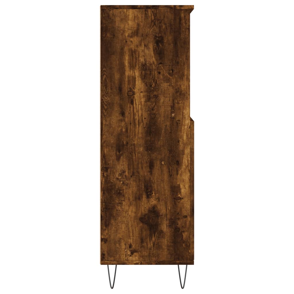 Buffet haut Chêne fumé 60x36x110 cm Bois d'ingénierie - XIOS