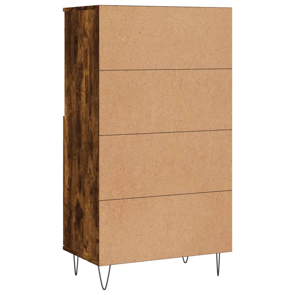 Buffet haut Chêne fumé 60x36x110 cm Bois d'ingénierie - XIOS