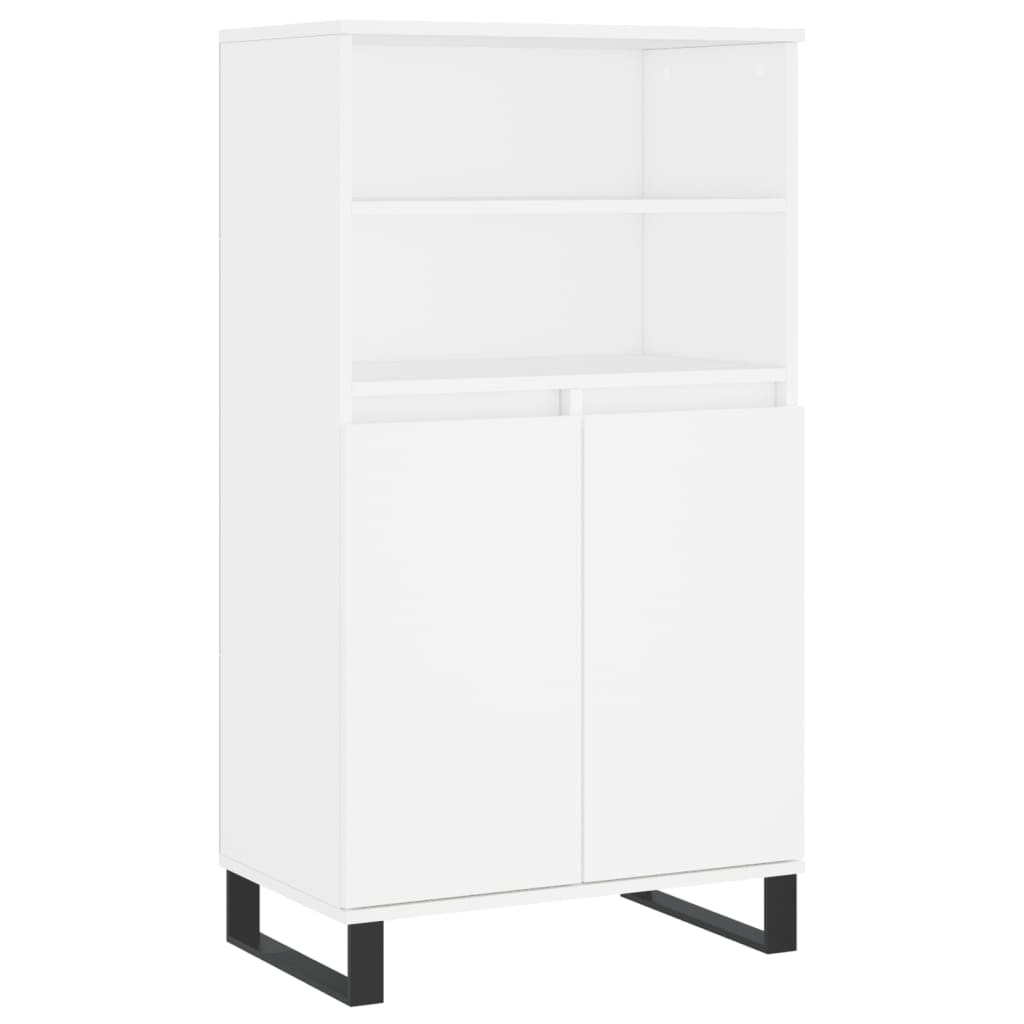 Buffet haut Blanc 60x36x110 cm Bois d'ingénierie - XIOS