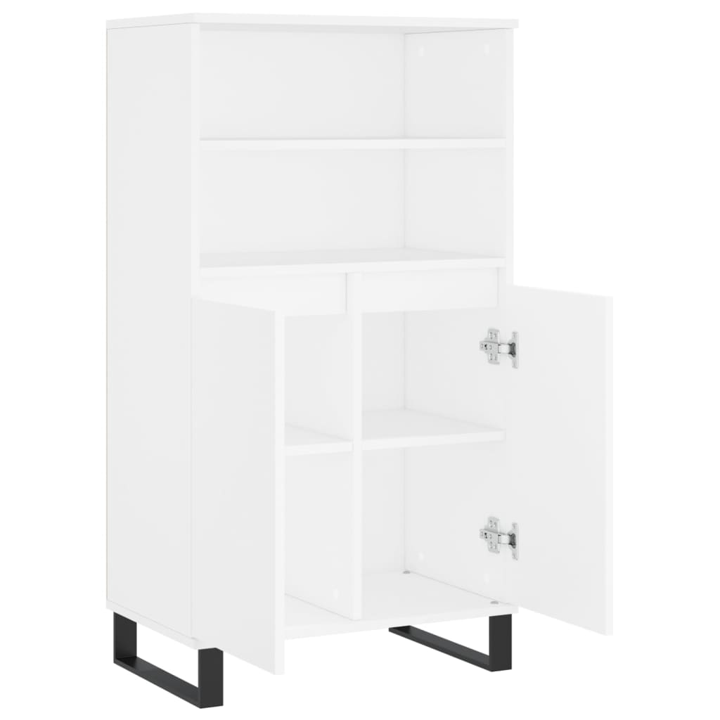 Buffet haut Blanc 60x36x110 cm Bois d'ingénierie - XIOS