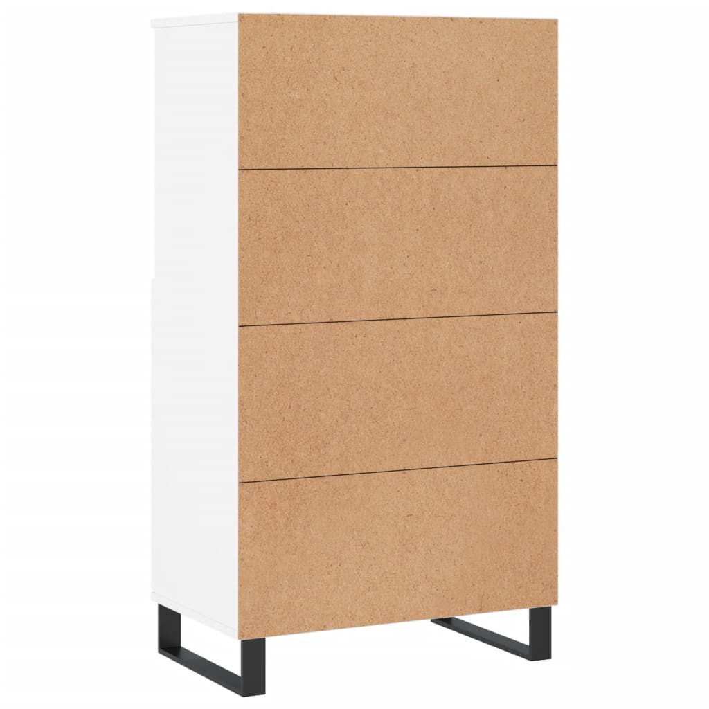 Buffet haut Blanc 60x36x110 cm Bois d'ingénierie - XIOS