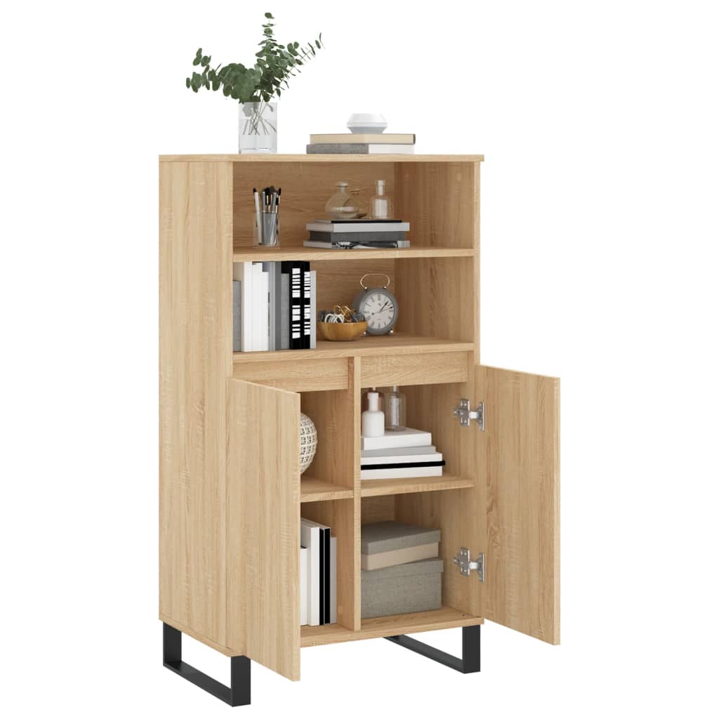 Buffet haut Chêne sonoma 60x36x110 cm Bois d'ingénierie - XIOS