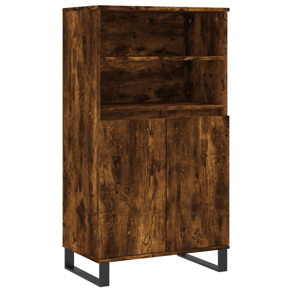 Buffet haut Chêne fumé 60x36x110 cm Bois d'ingénierie - XIOS