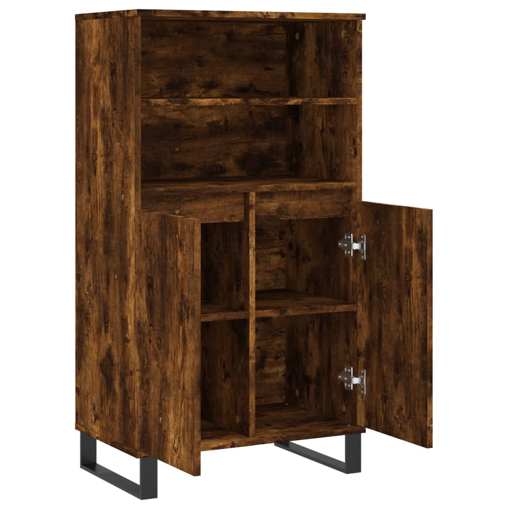 Buffet haut Chêne fumé 60x36x110 cm Bois d'ingénierie - XIOS