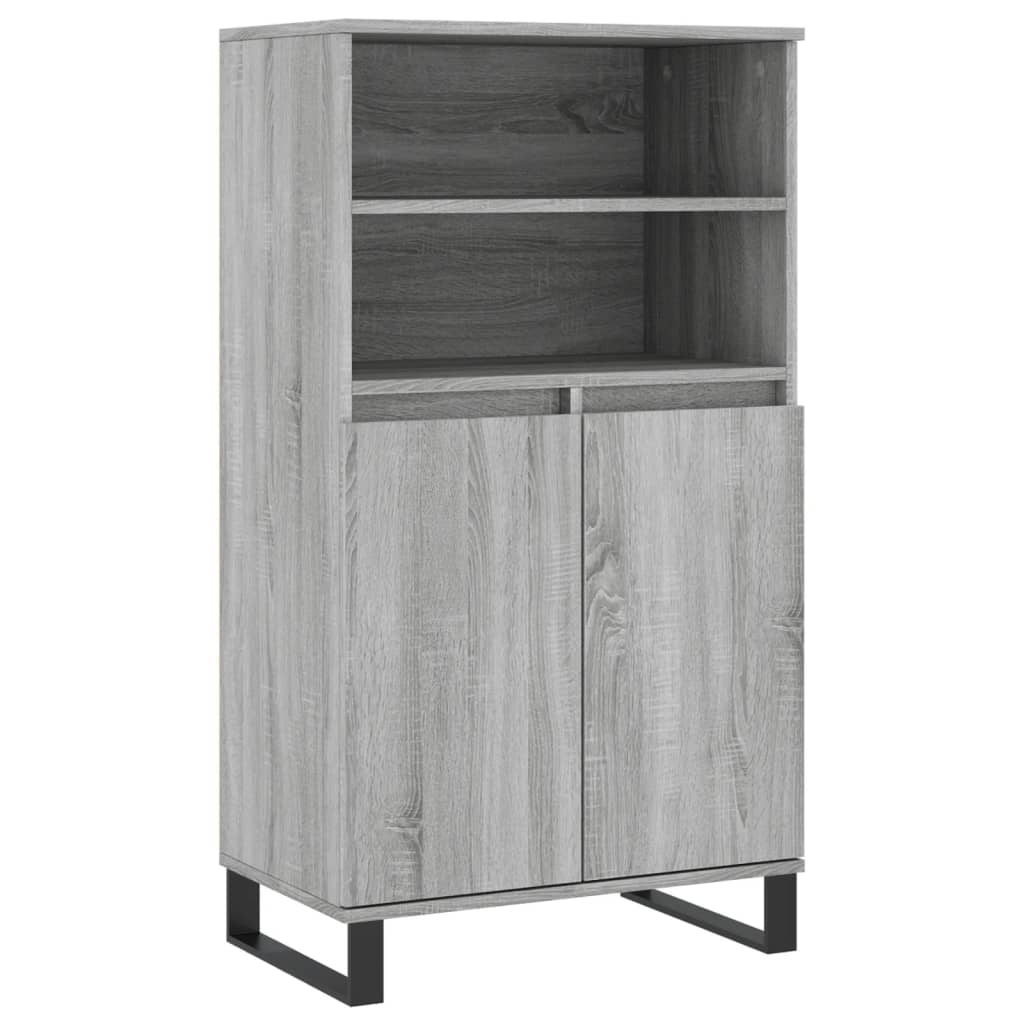 Buffet haut Sonoma gris 60x36x110 cm Bois d'ingénierie - XIOS