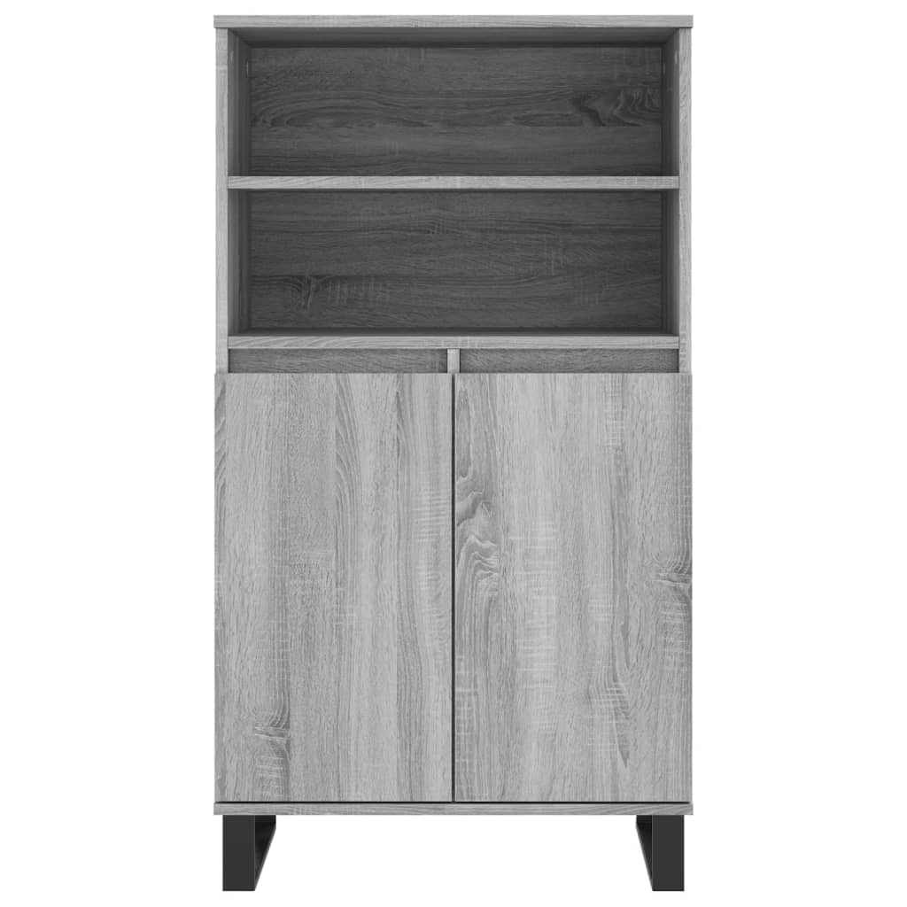 Buffet haut Sonoma gris 60x36x110 cm Bois d'ingénierie - XIOS