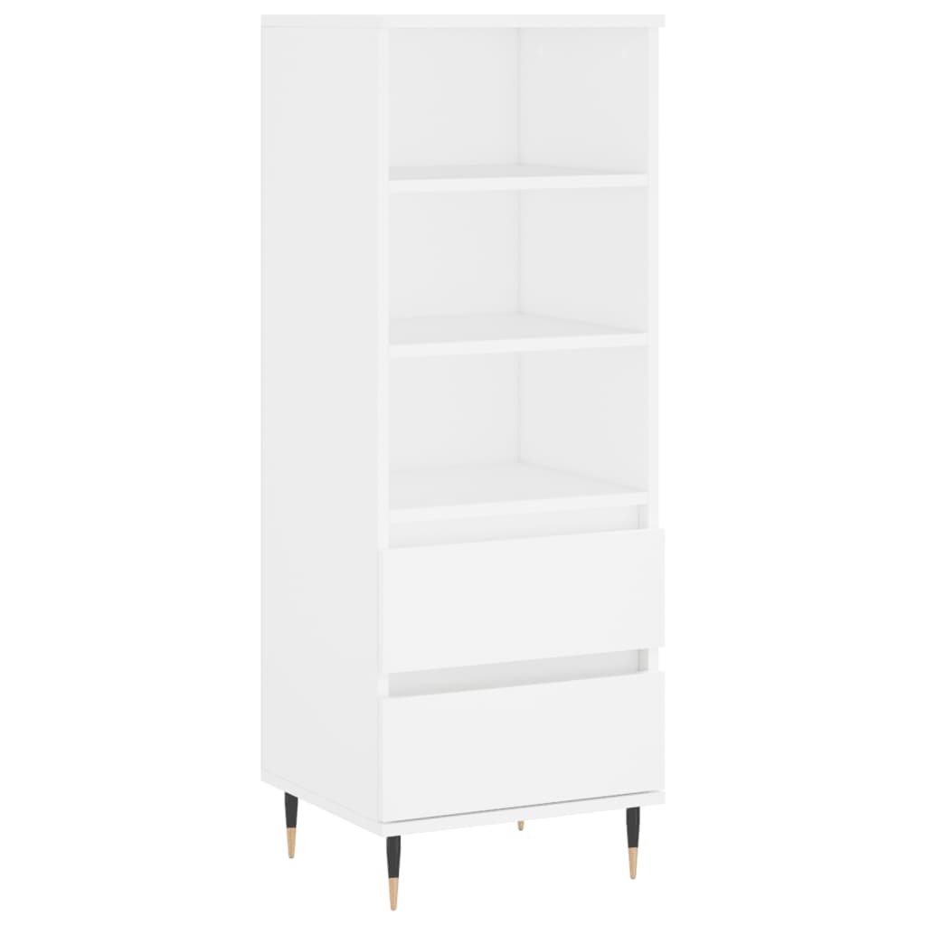 Buffet haut Blanc 40x36x110 cm Bois d'ingénierie - XIOS