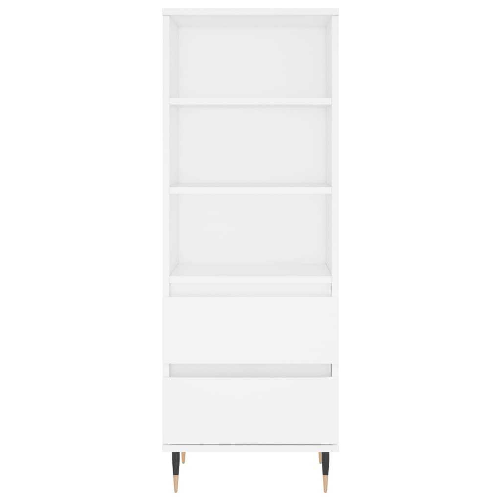 Buffet haut Blanc 40x36x110 cm Bois d'ingénierie - XIOS