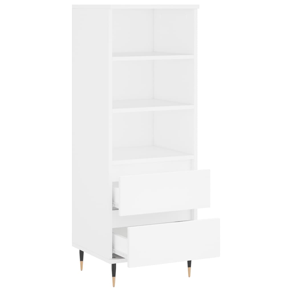 Buffet haut Blanc 40x36x110 cm Bois d'ingénierie - XIOS