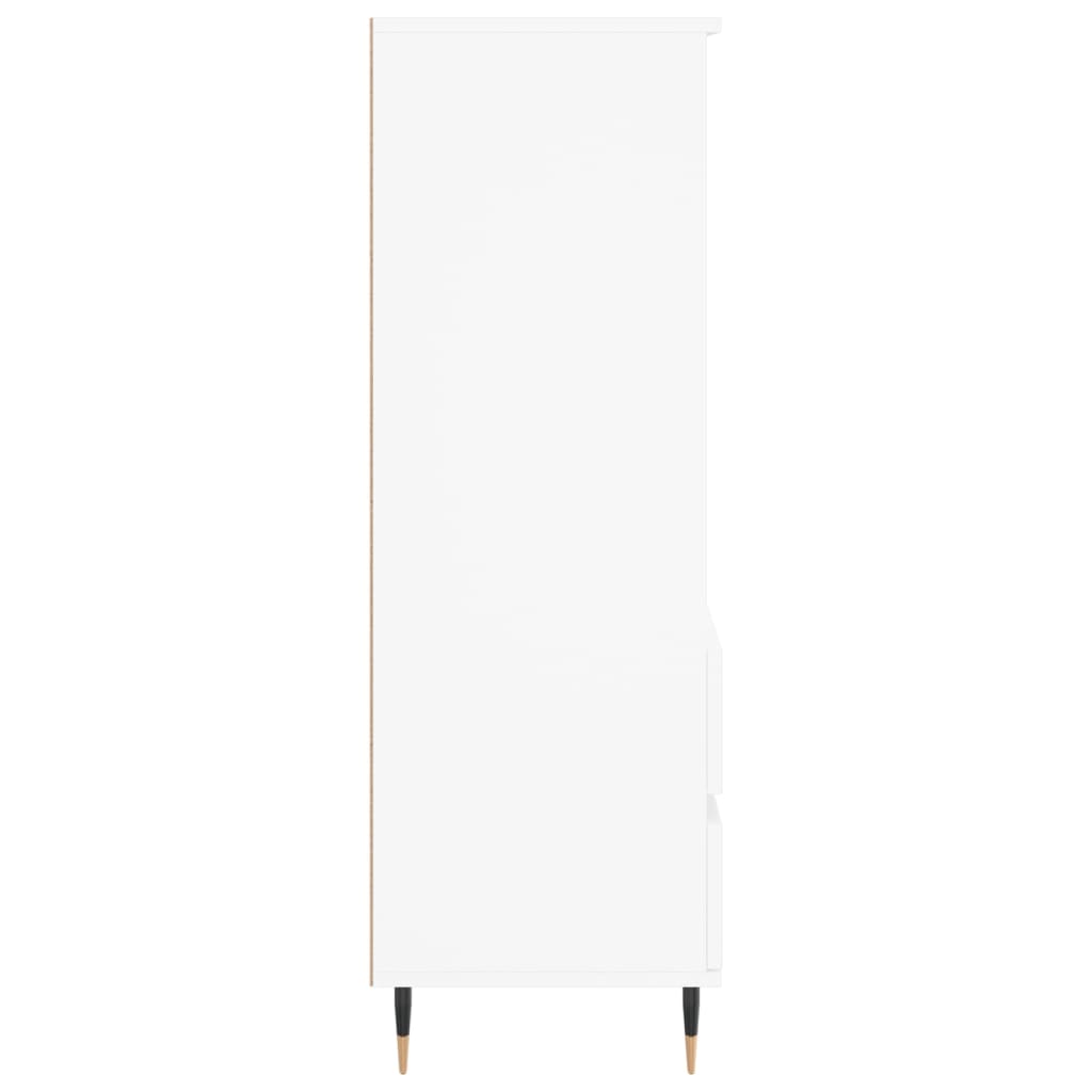 Buffet haut Blanc 40x36x110 cm Bois d'ingénierie - XIOS