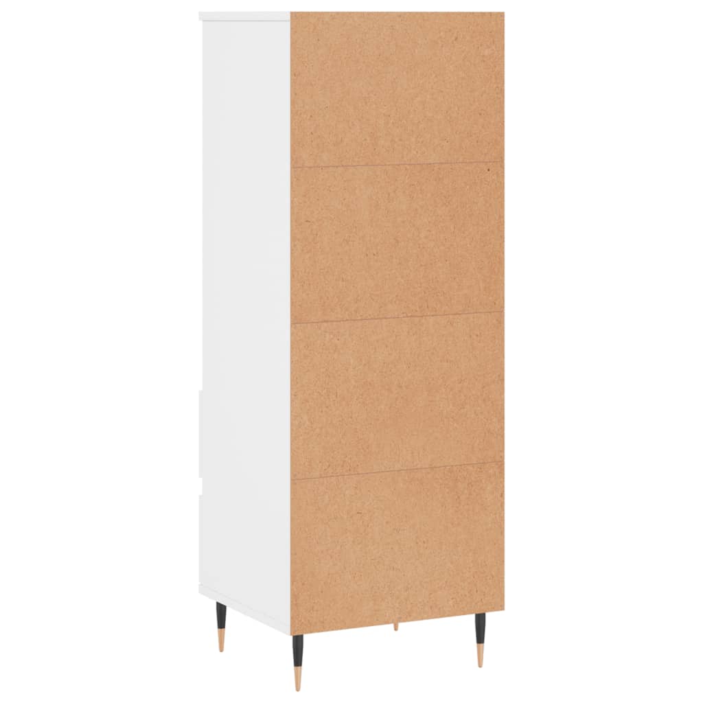 Buffet haut Blanc 40x36x110 cm Bois d'ingénierie - XIOS
