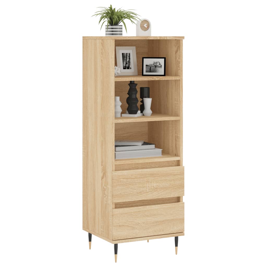 Buffet haut Chêne sonoma 40x36x110 cm Bois d'ingénierie - XIOS