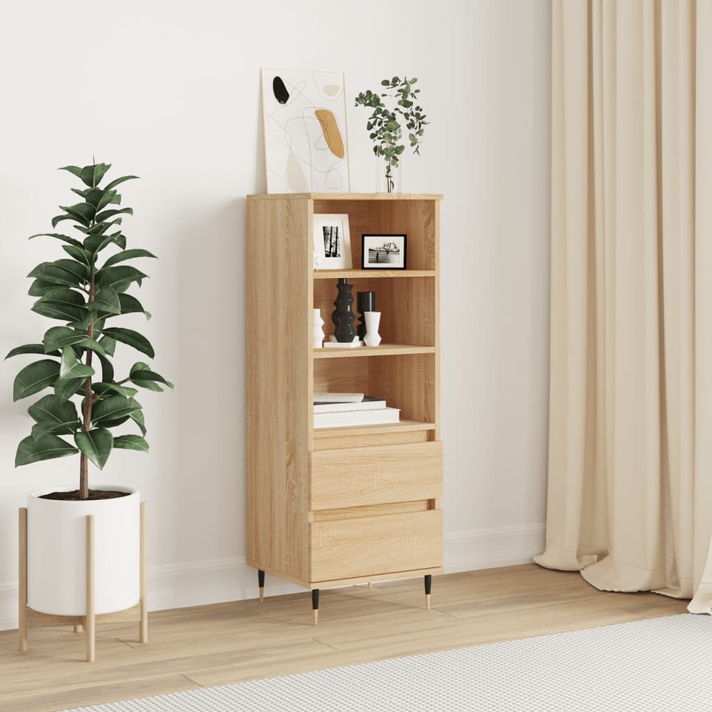 Buffet haut Chêne sonoma 40x36x110 cm Bois d'ingénierie - XIOS