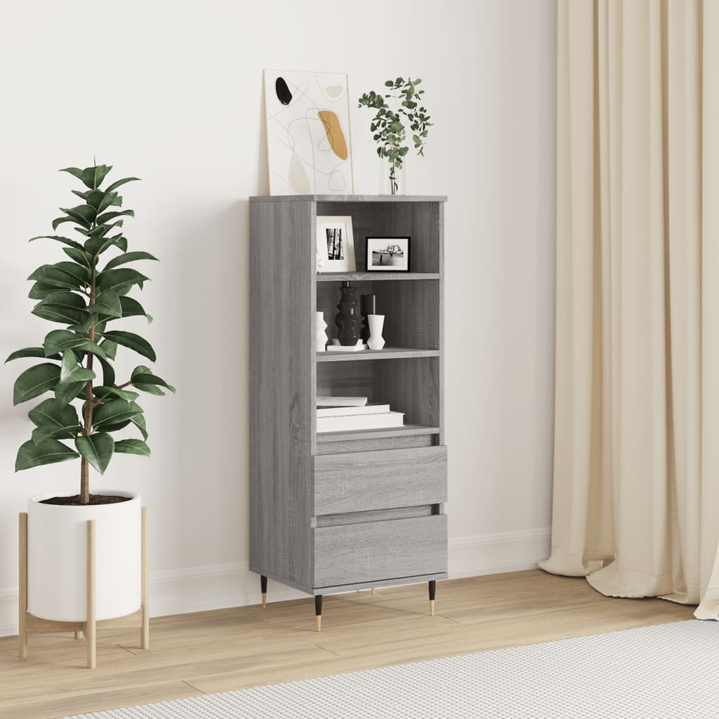 Buffet haut Sonoma gris 40x36x110 cm Bois d'ingénierie - XIOS