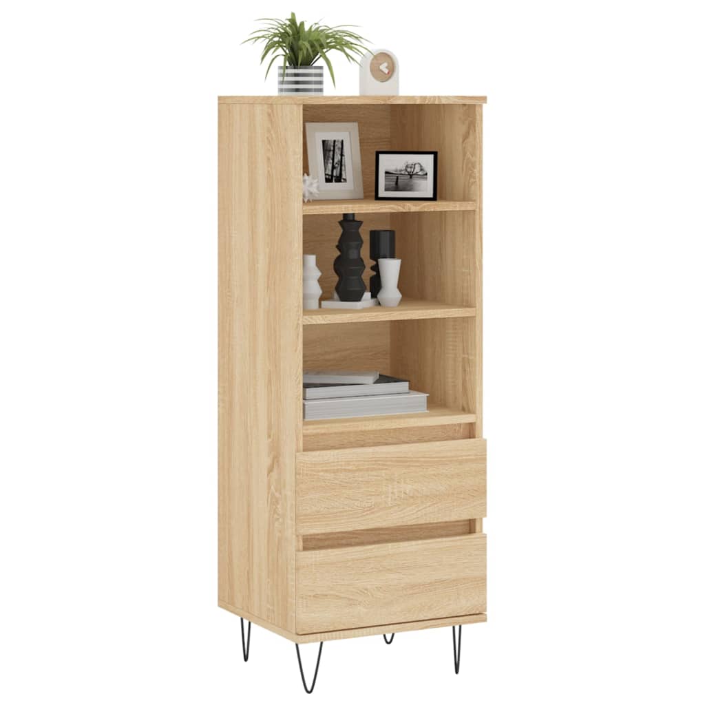 Buffet haut Chêne sonoma 40x36x110 cm Bois d'ingénierie - XIOS