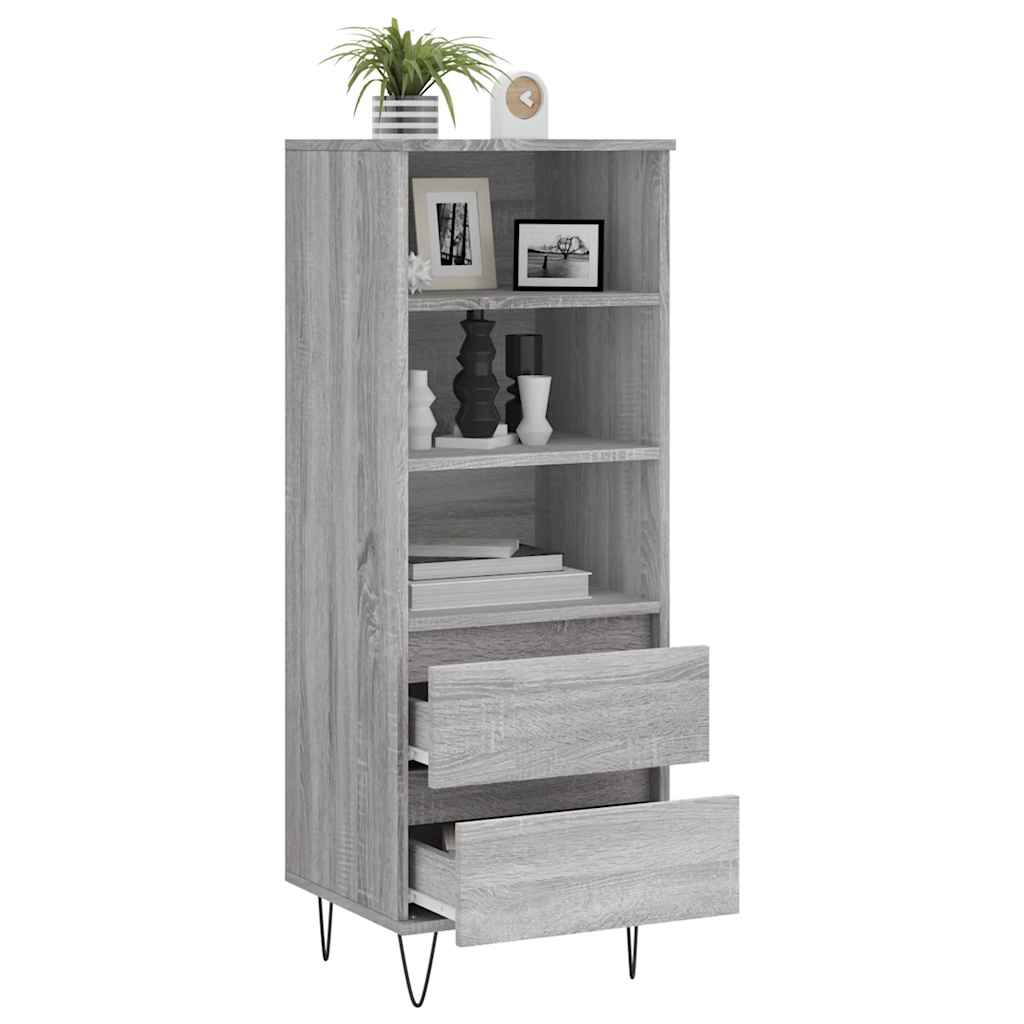 Buffet haut Sonoma gris 40x36x110 cm Bois d'ingénierie - XIOS