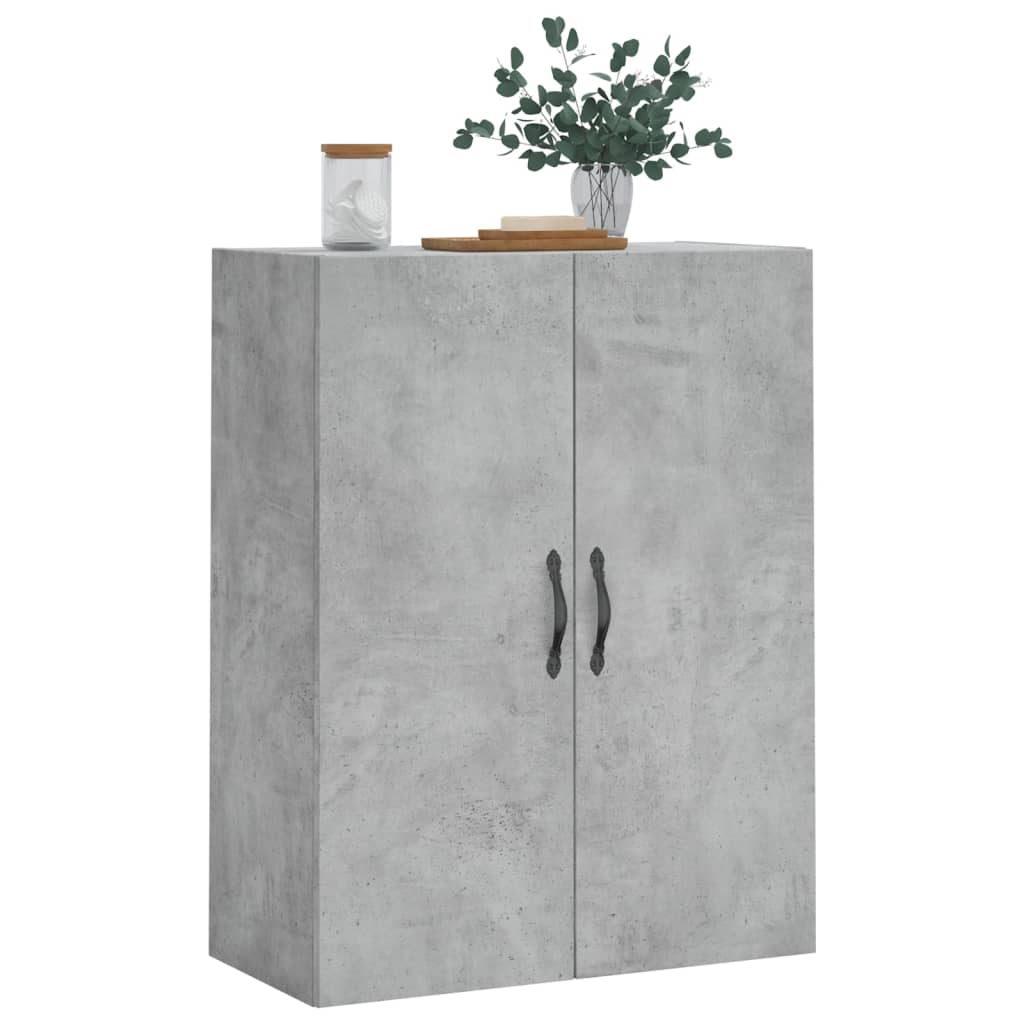 Armoire murale gris béton 69,5x34x90 cm bois d'ingénierie - XIOS