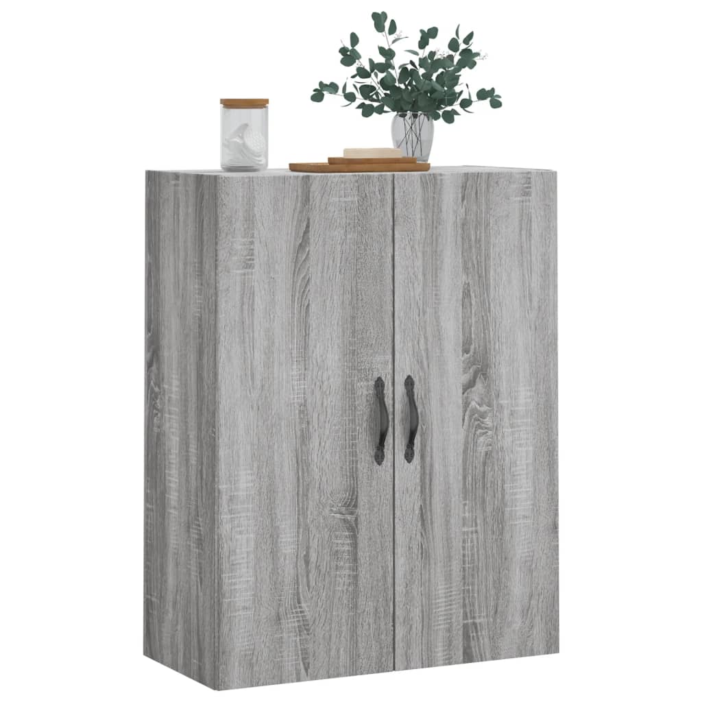 Armoire murale sonoma gris 69,5x34x90 cm bois d'ingénierie - XIOS