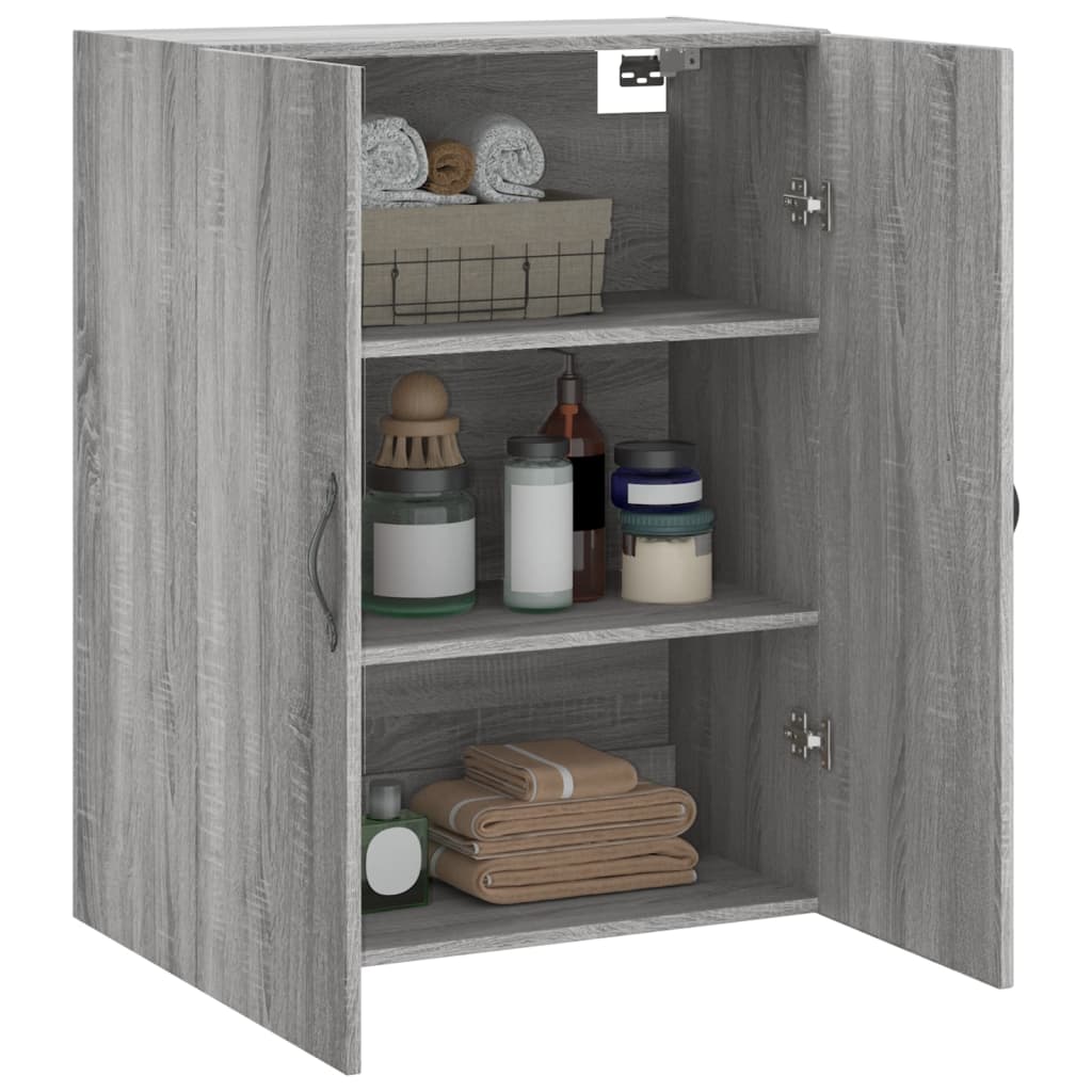 Armoire murale sonoma gris 69,5x34x90 cm bois d'ingénierie - XIOS