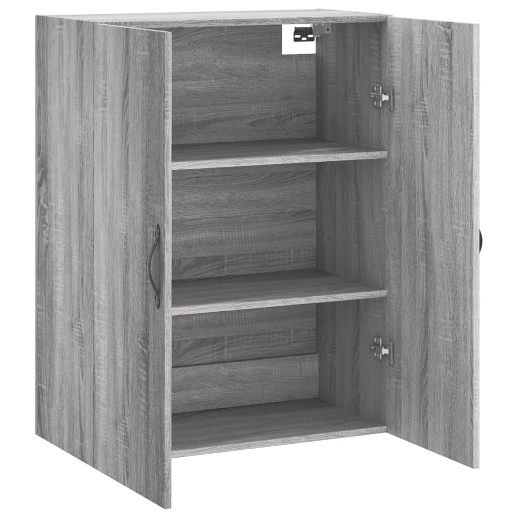 Armoire murale sonoma gris 69,5x34x90 cm bois d'ingénierie - XIOS